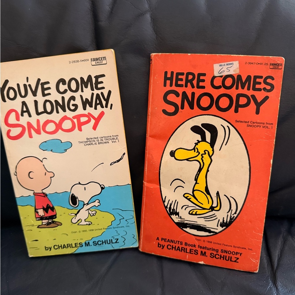 (2) Vintage Snoopy Book Set GUC